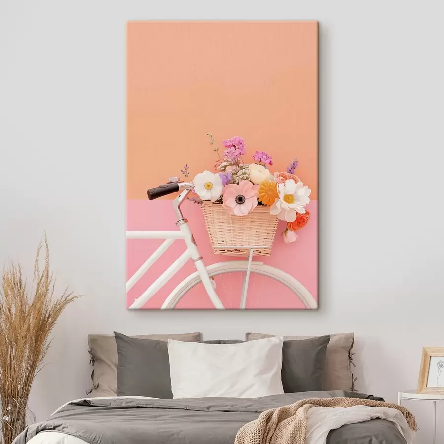 Tablouri Coș de flori în stil provensal, bicicletă s47895