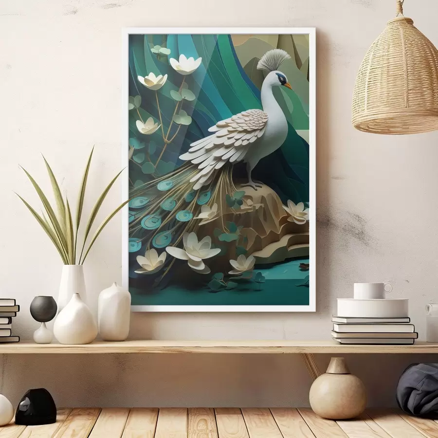 fototapet Păun elegant f47900