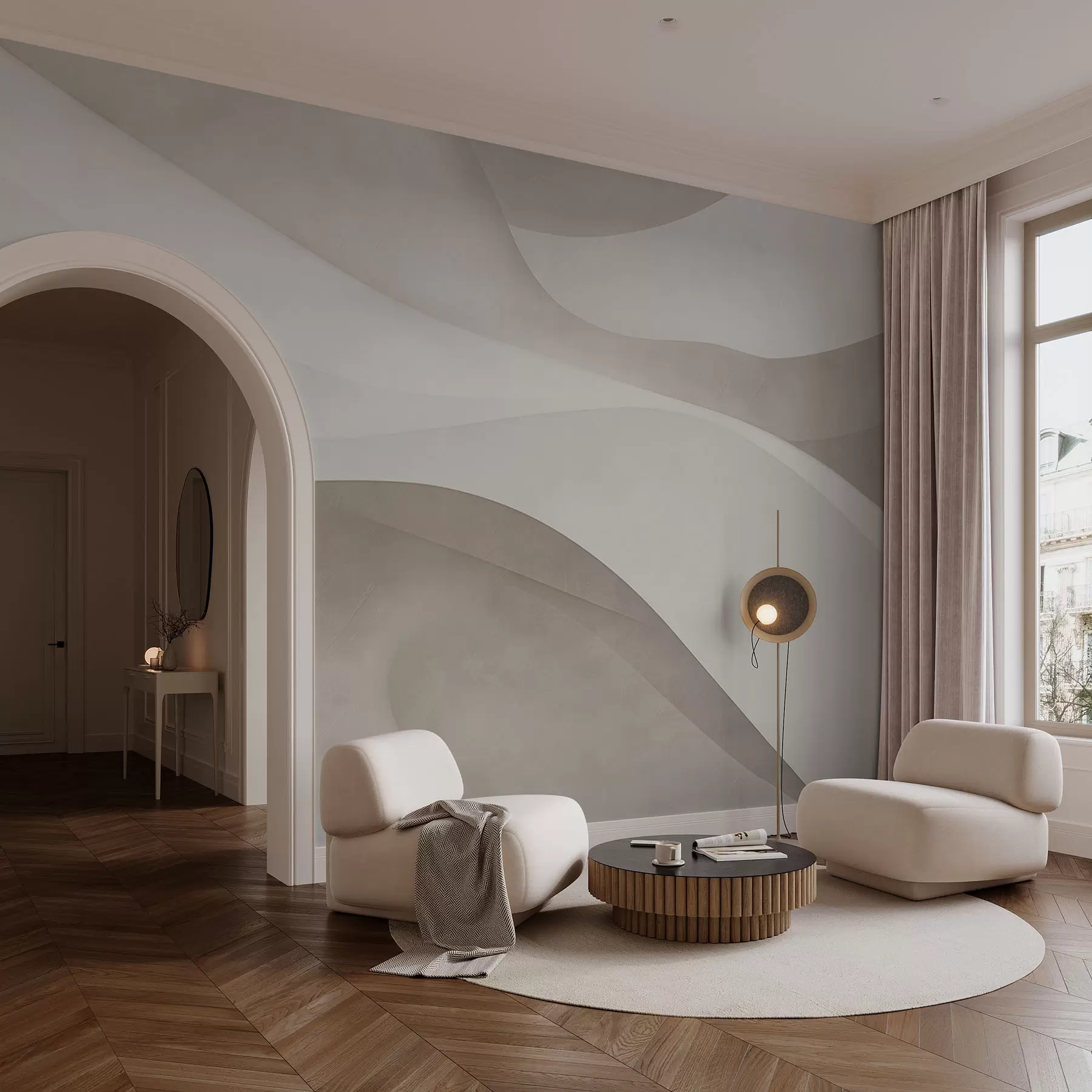 fototapet Perete abstract, valuri w09694