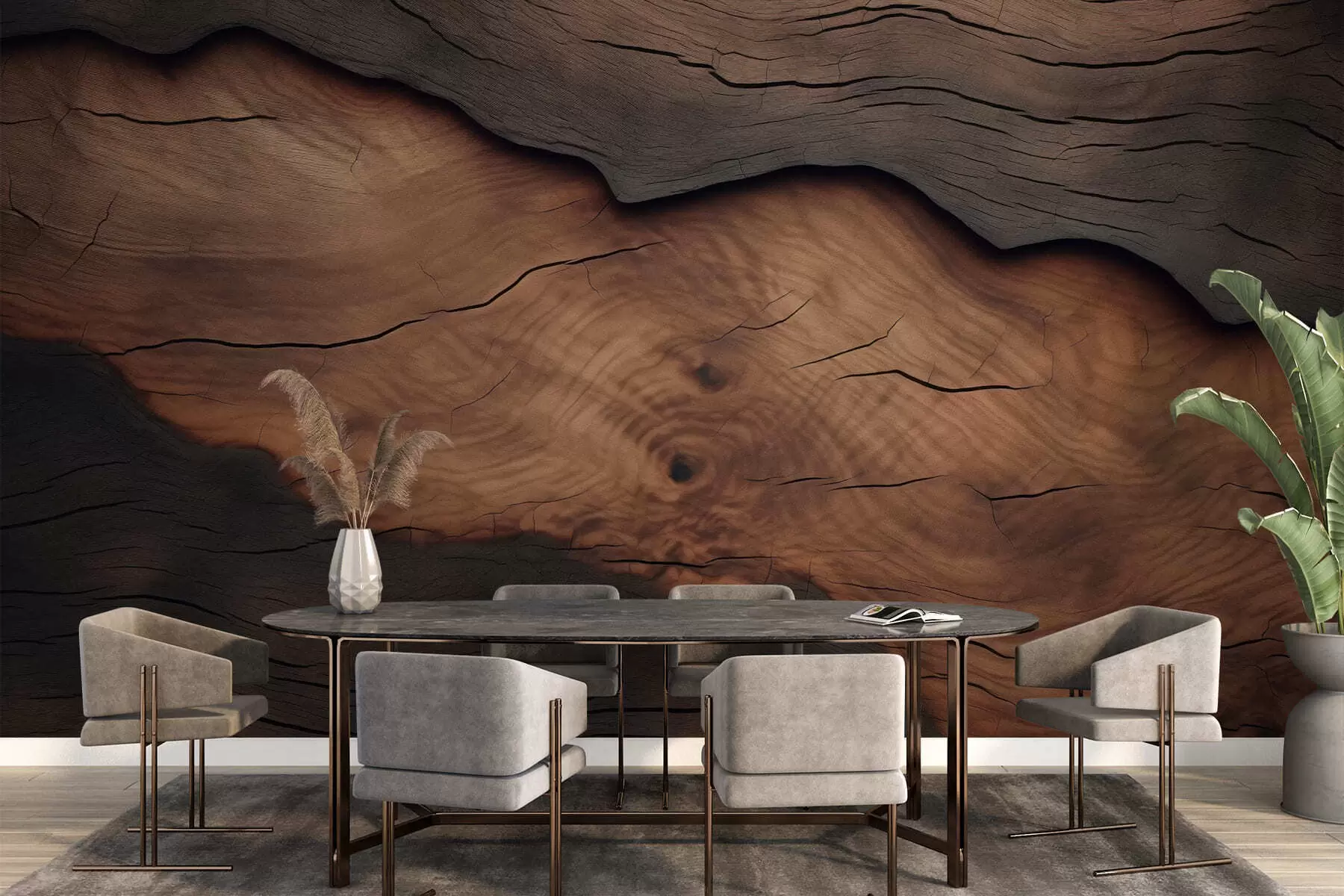 fototapet Imitarea scoarței de copac w09705