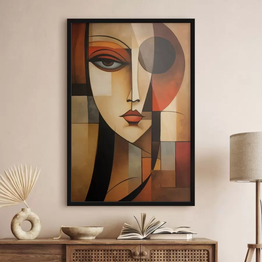 fototapet Portret geometric feminin f47908