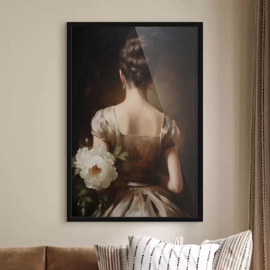 fototapet Portret feminin din spate f47921