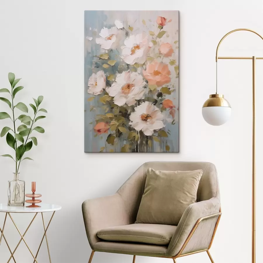 Tablouri Un buchet de flori imitație de pictură s48056