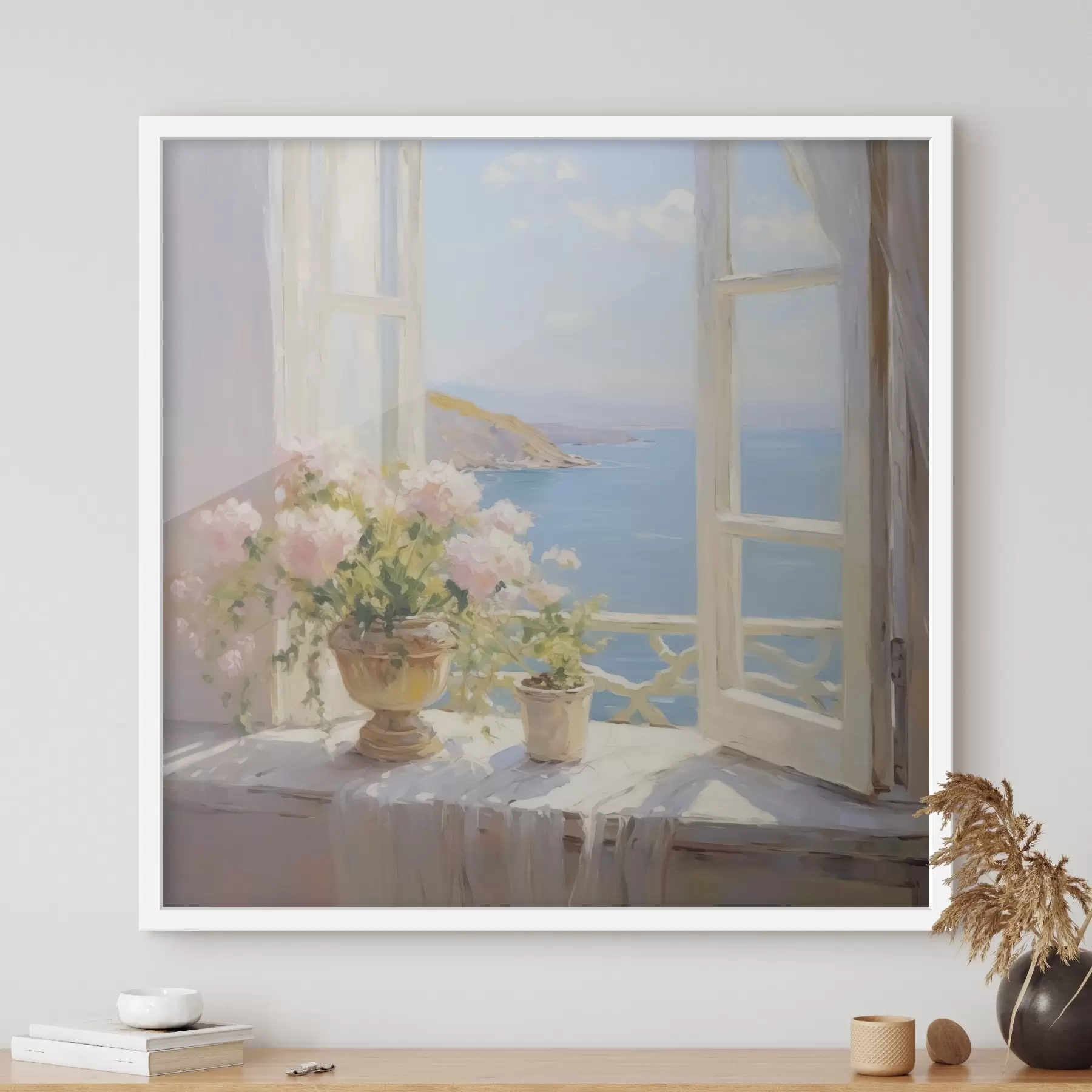 fototapet Un buchet într-o vază lângă fereastră f48053