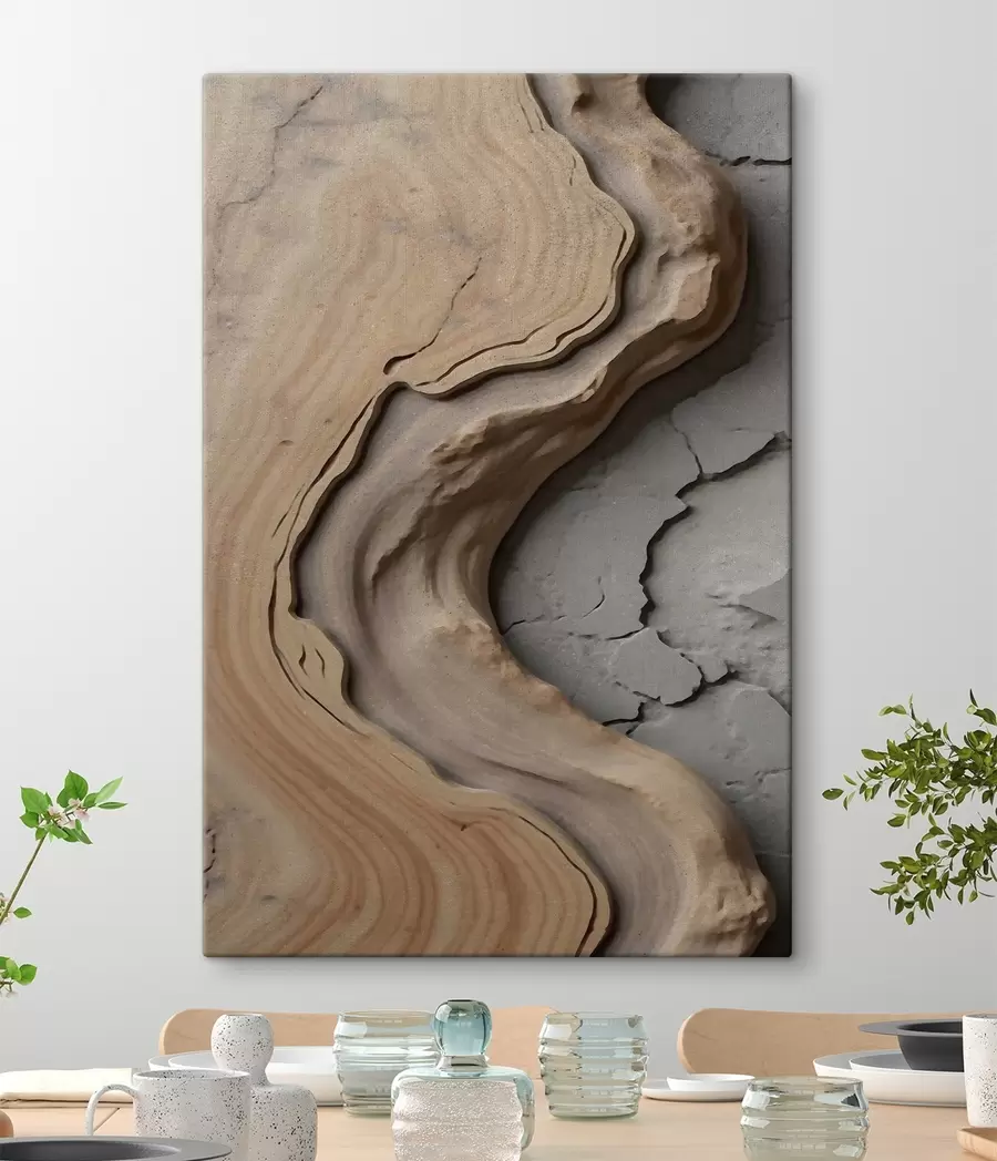 Tablouri Lemn și beton, imitație s48105