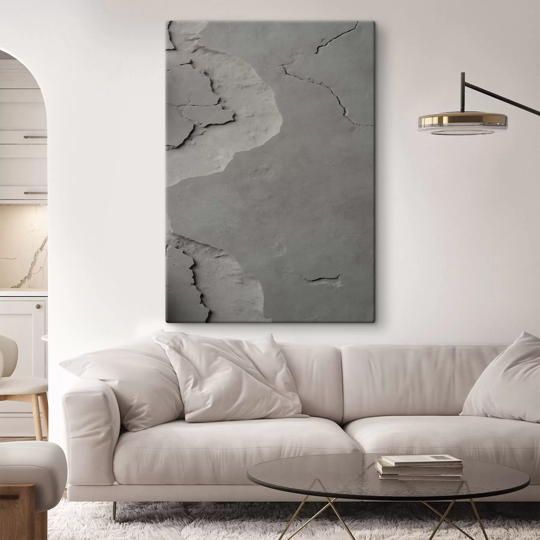 Tablouri Beton gri, imitație s48106