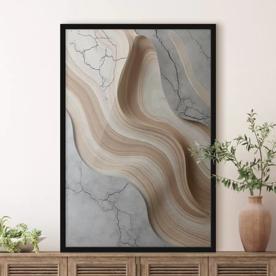 fototapet Lemn și beton ușor, imitație f48104