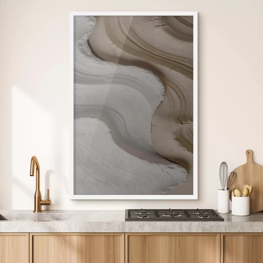 fototapet Molduri deschise și bej f48107