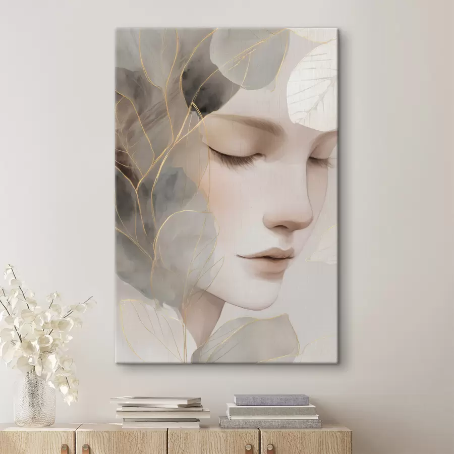 Tablouri fata în frunze s47937