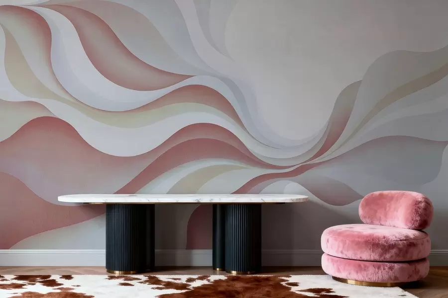 fototapet Valuri elegante și fine w05245