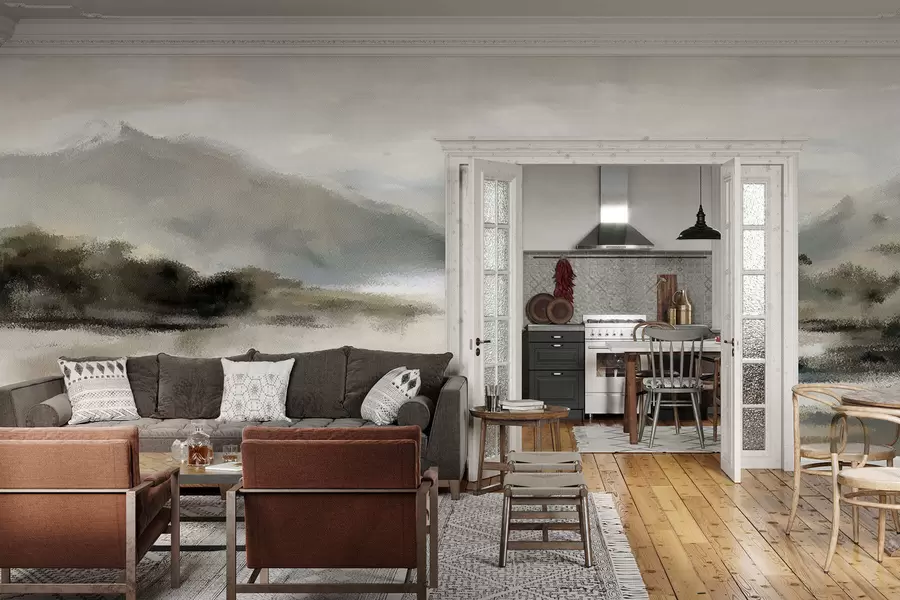 fototapet Munți pictați w05248