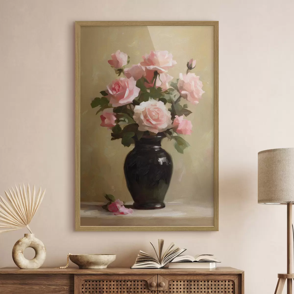 Poster Vază cu trandafiri f48125