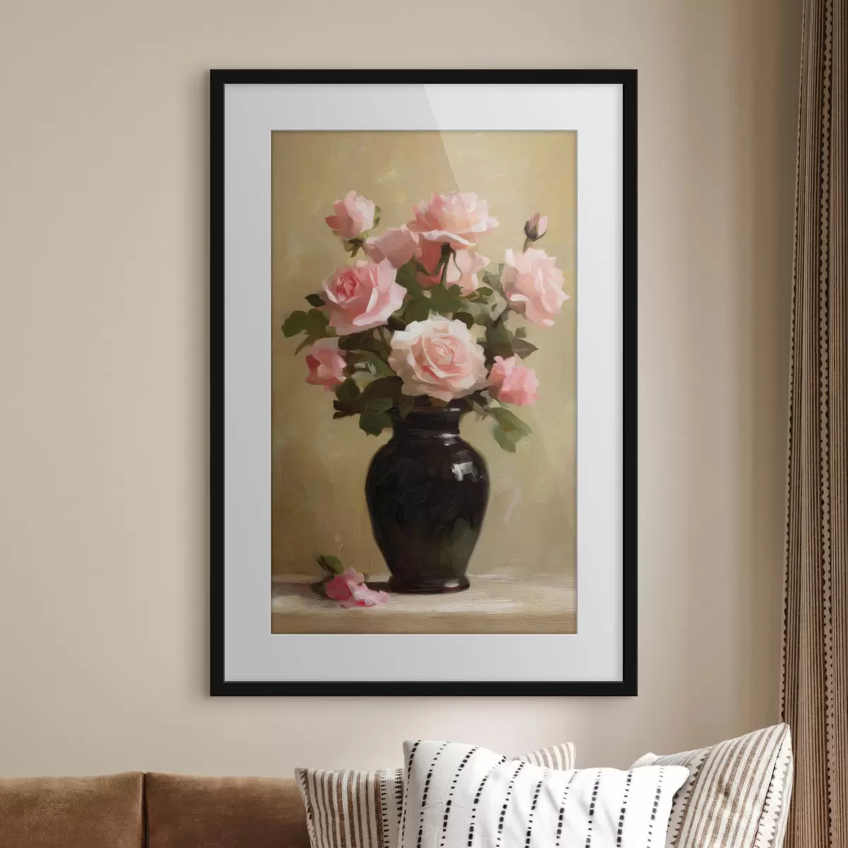Poster Vază cu trandafiri f48125