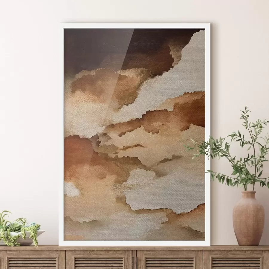 fototapet compoziție abstractă în straturi de acuarelă f48070