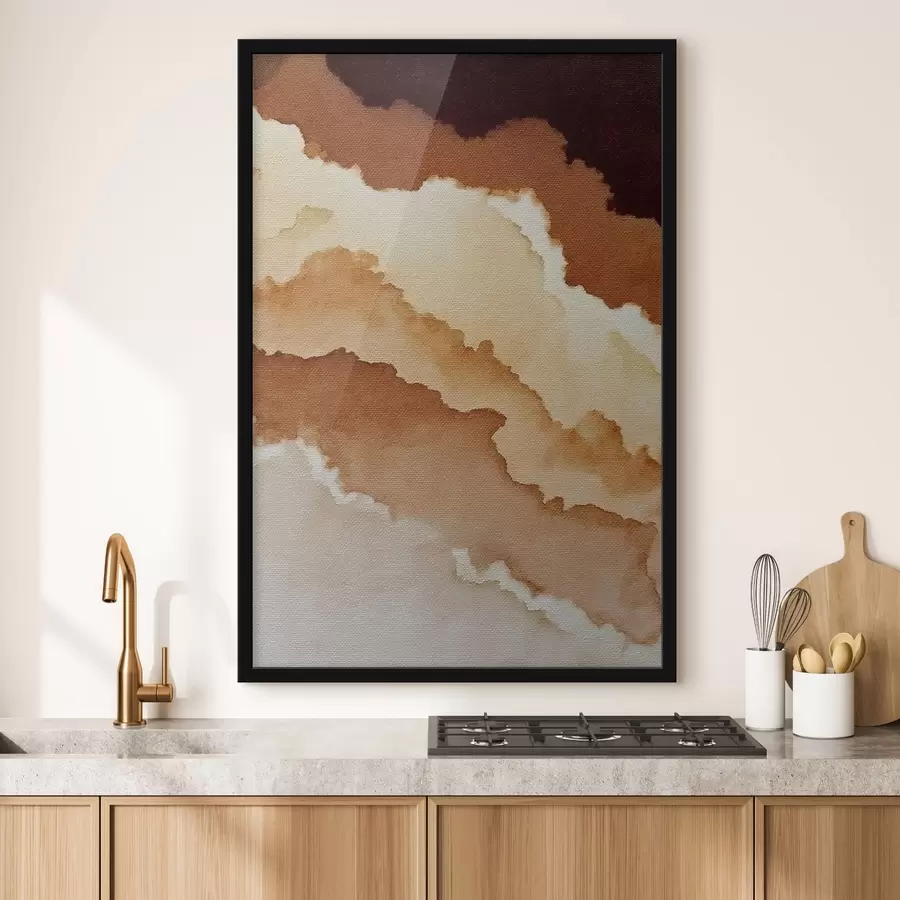 fototapet compoziție abstractă în straturi de acuarelă f48071