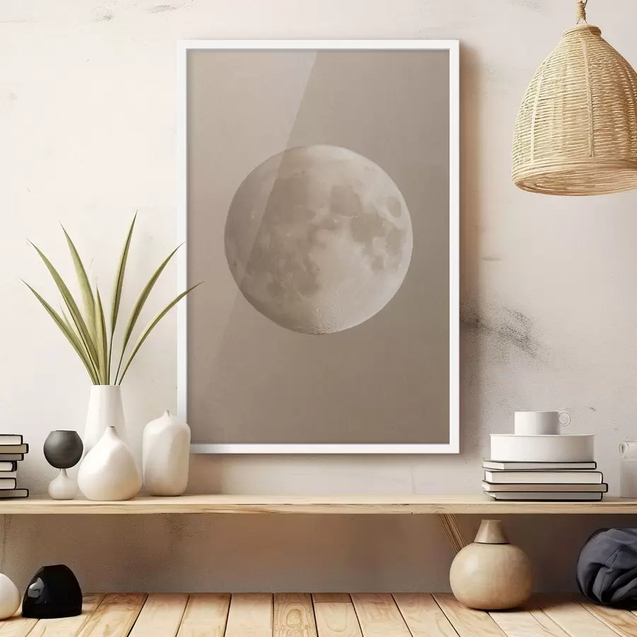 fototapet lună în scădere minimă f48115