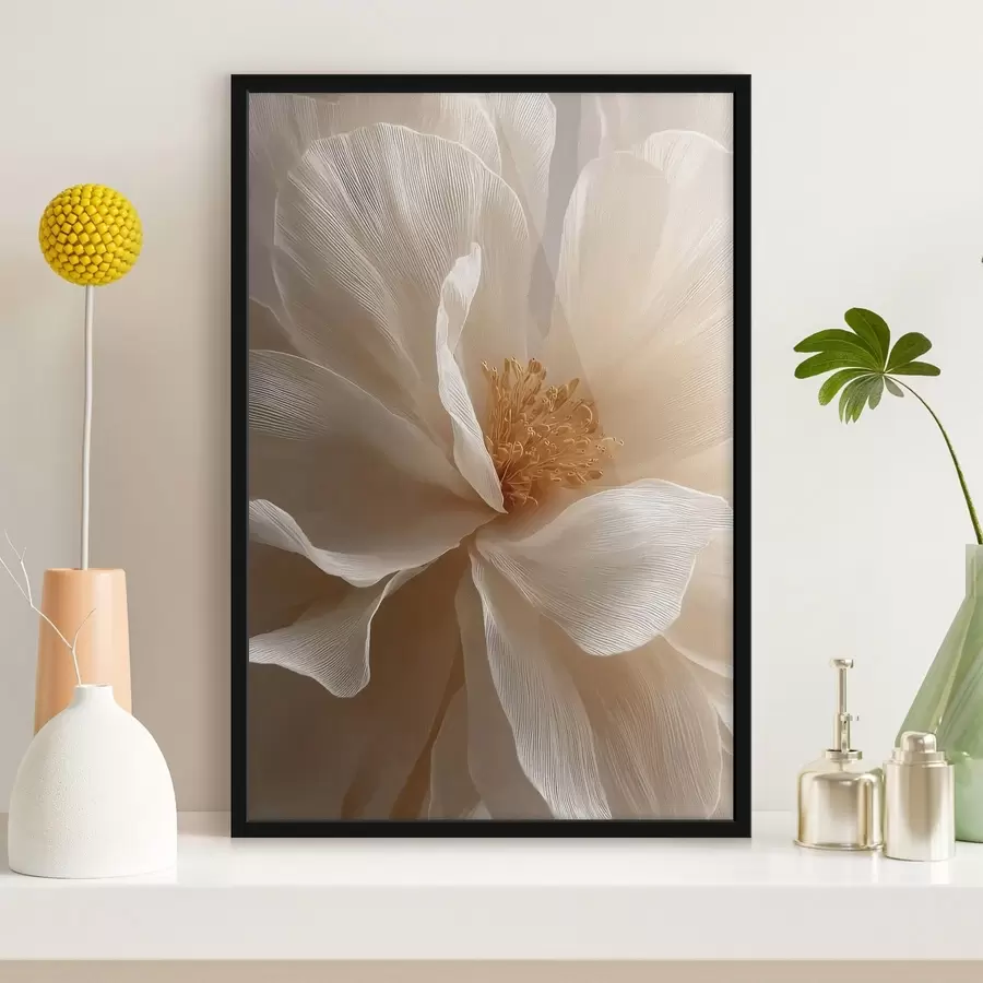 fototapet compoziție florală macro în tonuri calde f48120