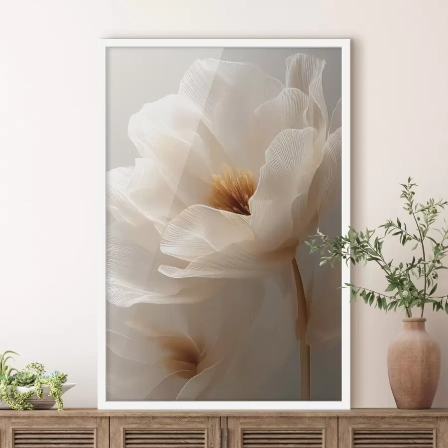 fototapet compoziție florală macro în tonuri calde f48121