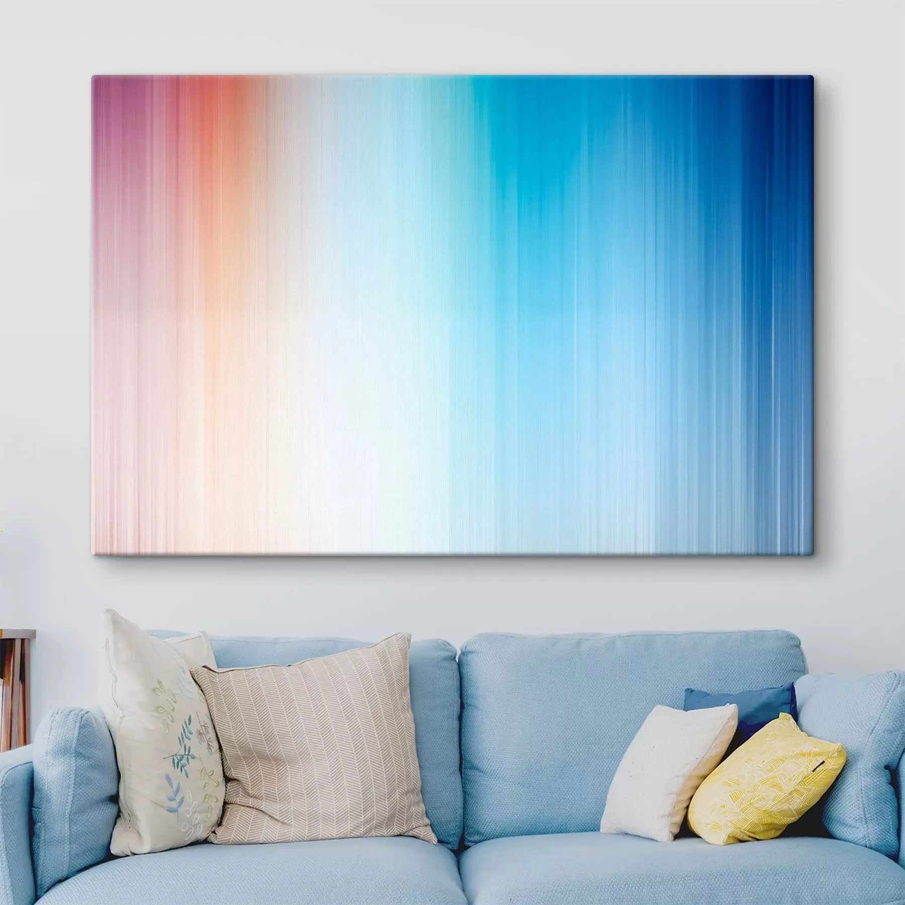 fototapet Gradient lin de la cald la albastru s48090