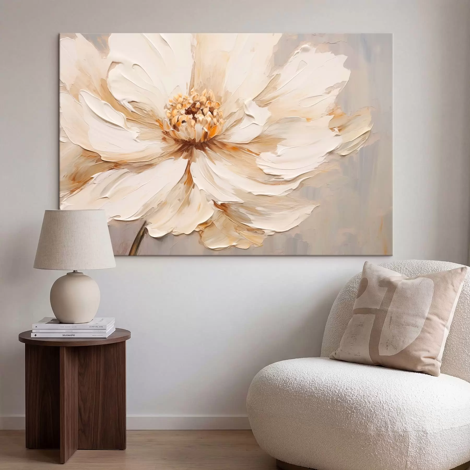 Tablouri Prim-plan cu floare cu textură ușoară s48092