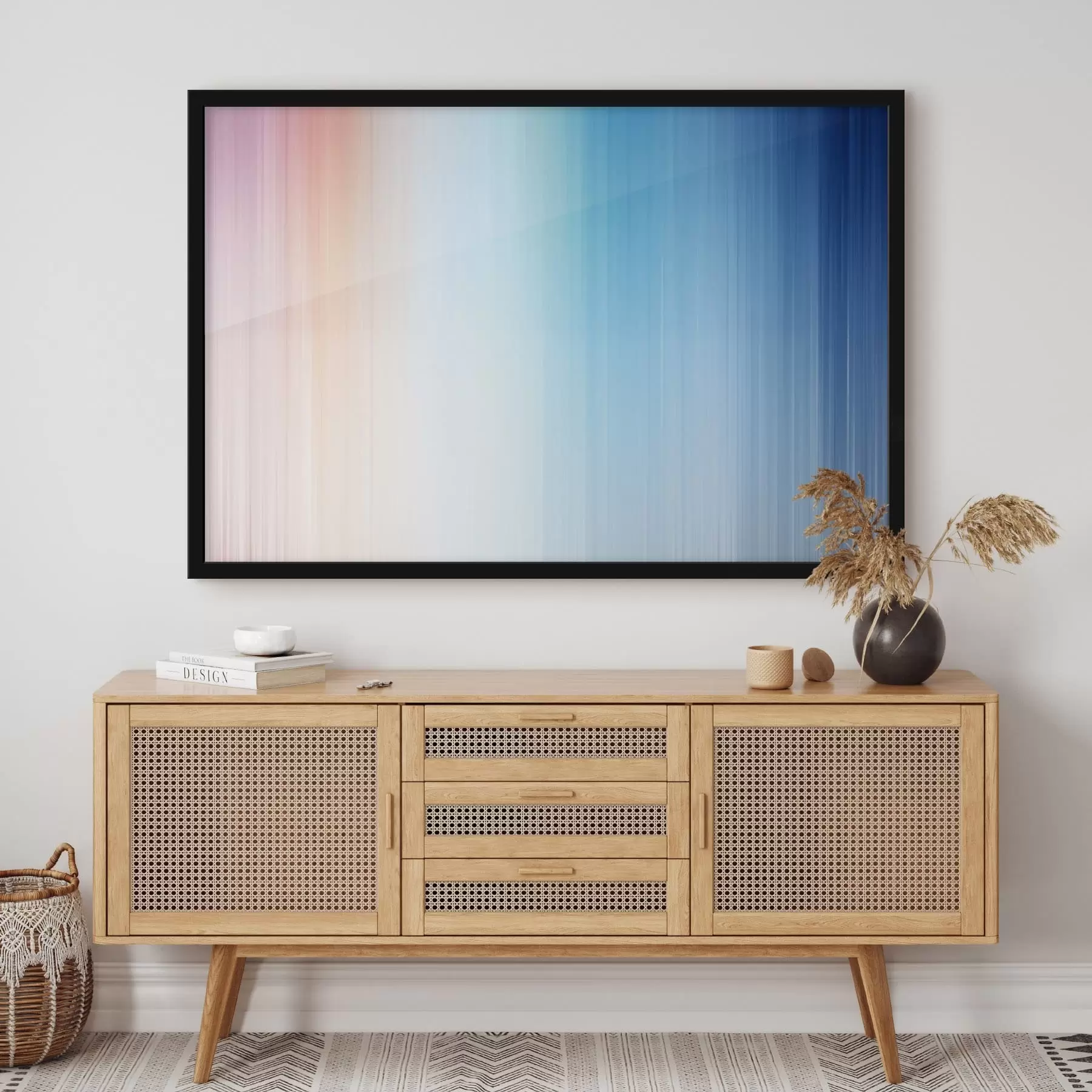 fototapet Gradient lin de la cald la albastru f48090