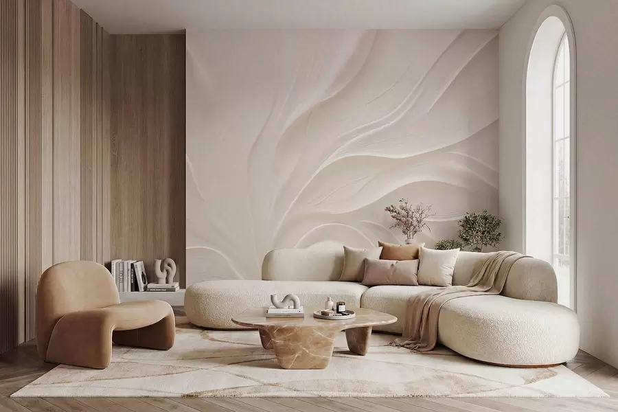 fototapet Frunze delicate și translucide pe o ramură w05267