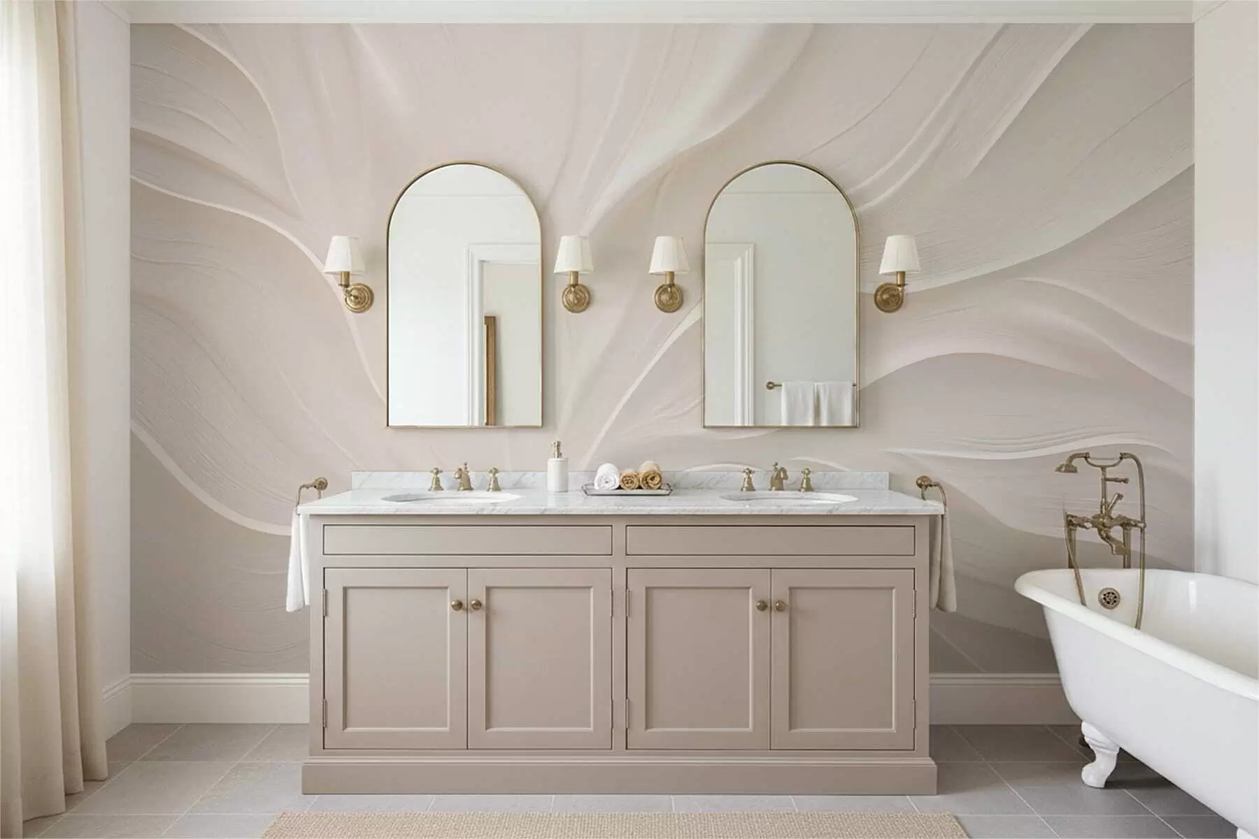 fototapet Frunze delicate și translucide pe o ramură w05267