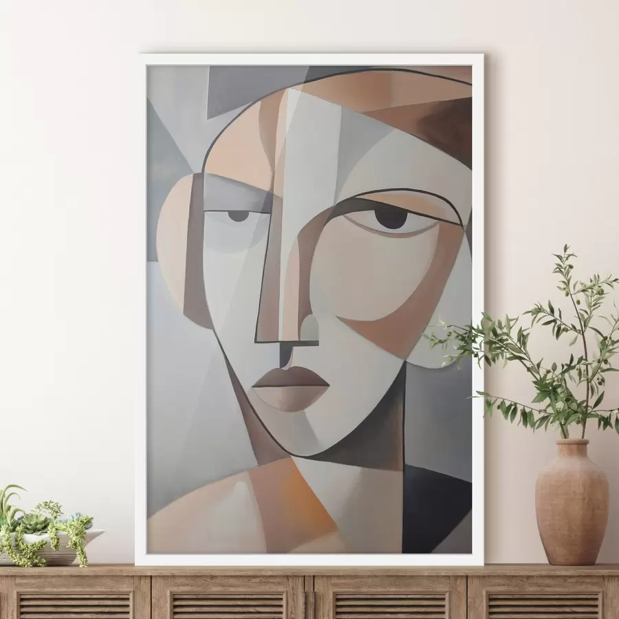 fototapet Un portret cubist modern f48012