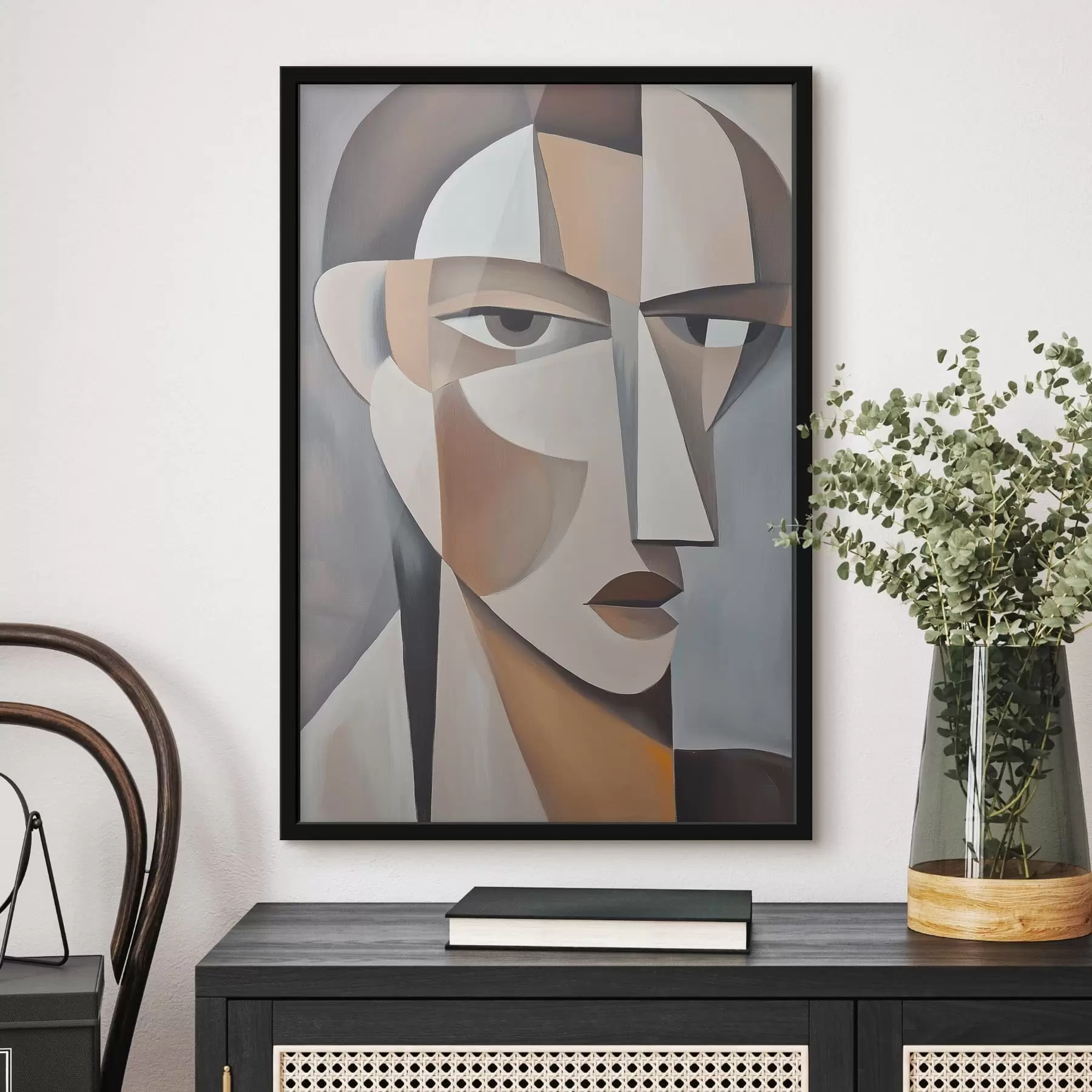 fototapet Un portret cubist modern f48013