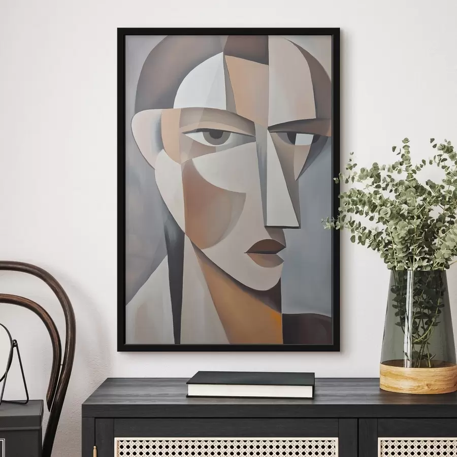 fototapet Un portret cubist modern f48013