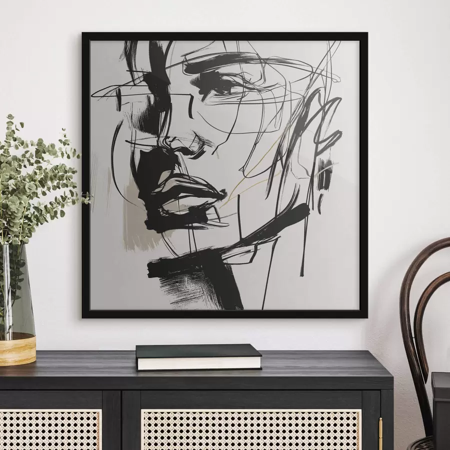 fototapet Portrete minimaliste ale unui bărbat f48015