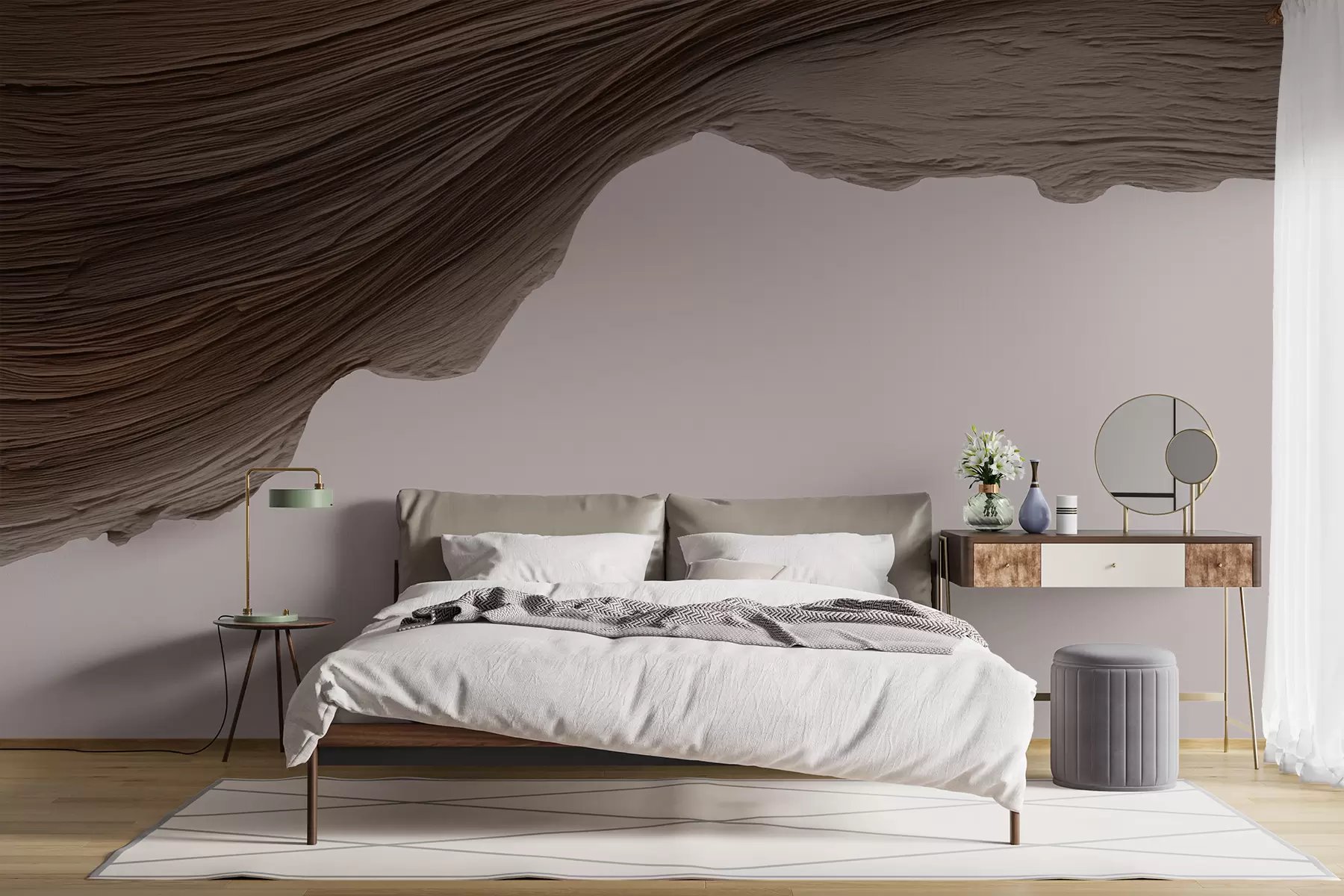 fototapet Relief din lemn w05273