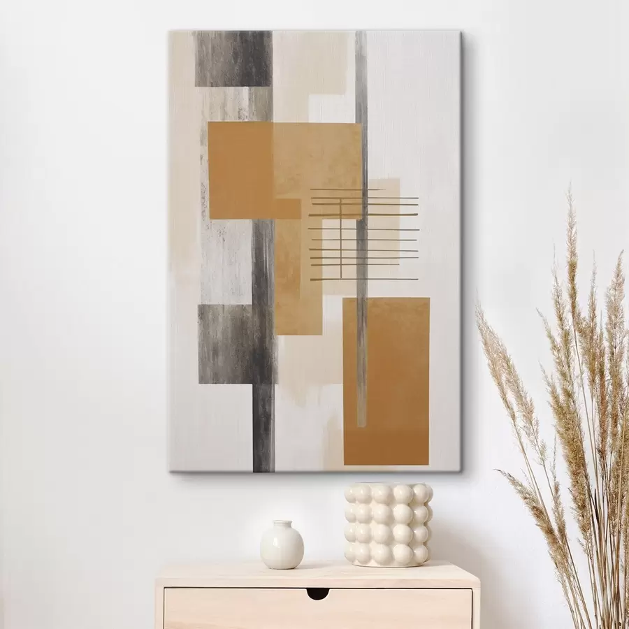 Tablouri Abstracție cu imitație de textură uzată s48159