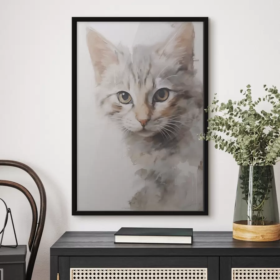 fototapet Pictură imitație de pisică f48161