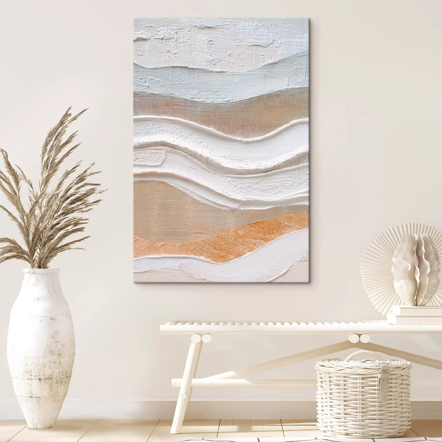 Tablouri Compoziție texturată cu tușe îndrăznețe într-un stil minimalist s47965