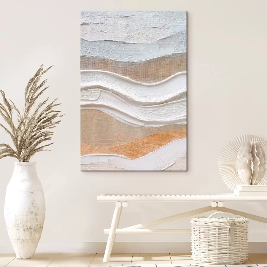 Tablouri Compoziție texturată cu tușe îndrăznețe într-un stil minimalist s47965