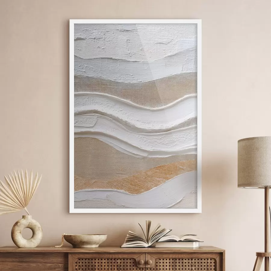 fototapet Compoziție texturată cu tușe îndrăznețe într-un stil minimalist f47965