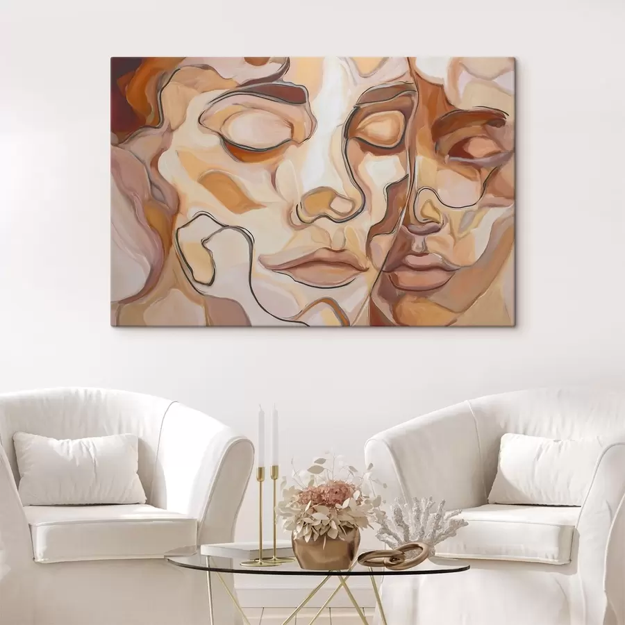 Tablouri Portret abstract al unei femei și al unui bărbat s48174