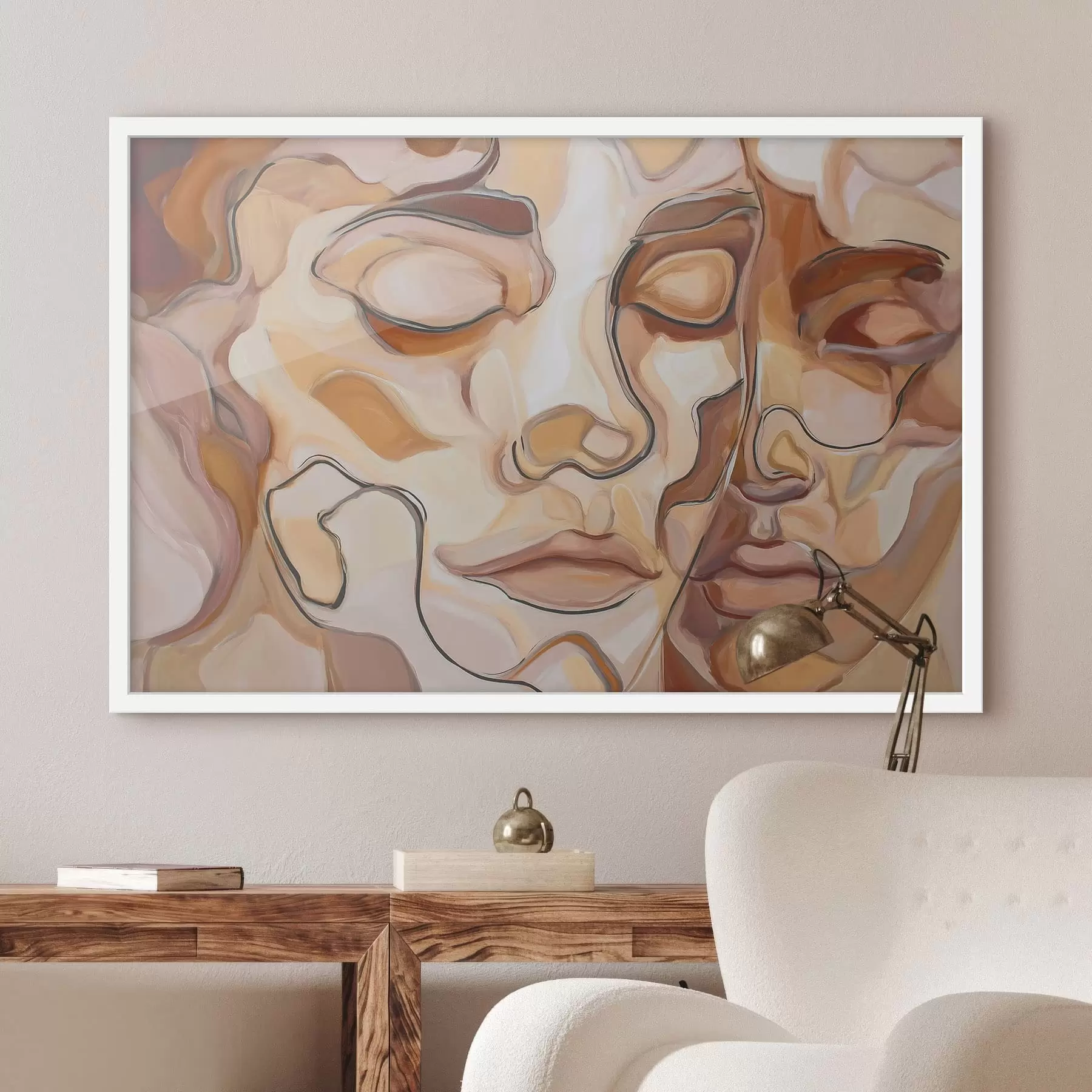 Tablouri Portret abstract al unei femei și al unui bărbat f48174