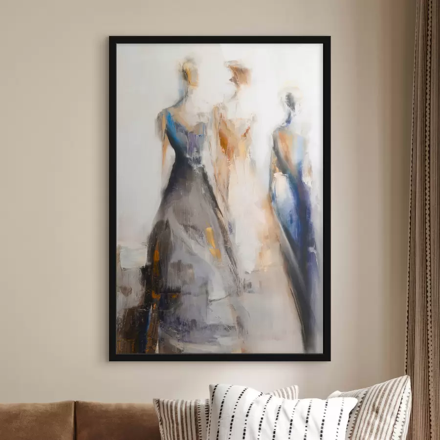 fototapet Siluete feminine abstracte elegante f48179