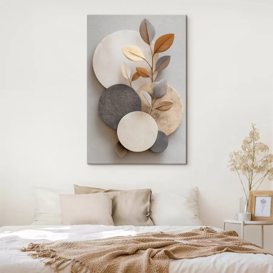 Tablouri Cercuri și ramuri de frunze s48223