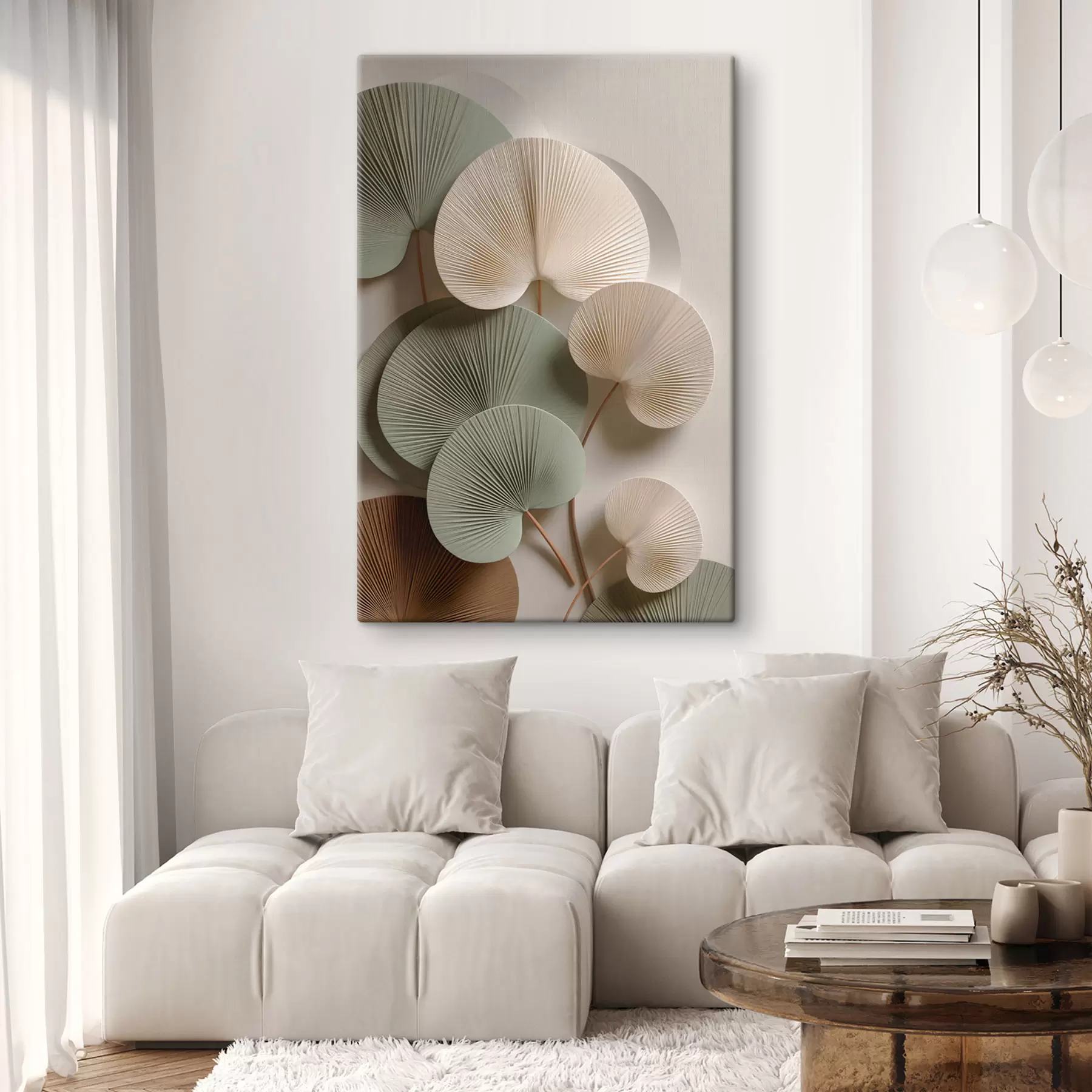 Tablouri Compoziție abstractă cu frunze s48225