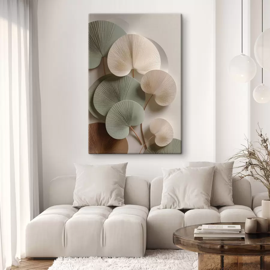 fototapet Compoziție abstractă cu frunze s48225