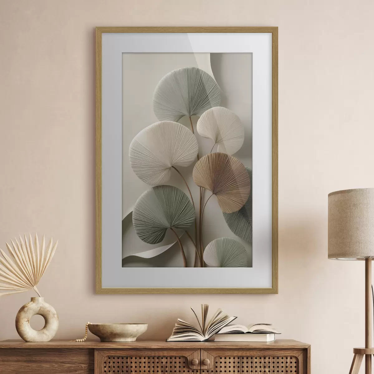 Poster Buchet de frunze plisate f48224