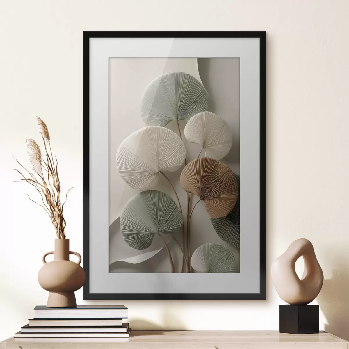 Poster Buchet de frunze plisate f48224