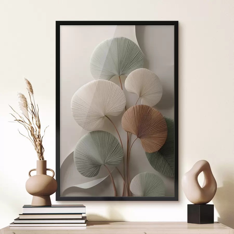 fototapet Compoziție abstractă cu frunze f48224