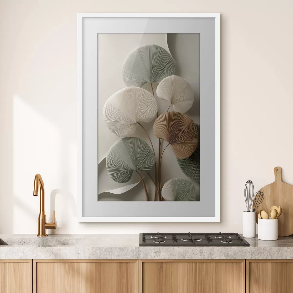 Poster Buchet de frunze plisate f48224