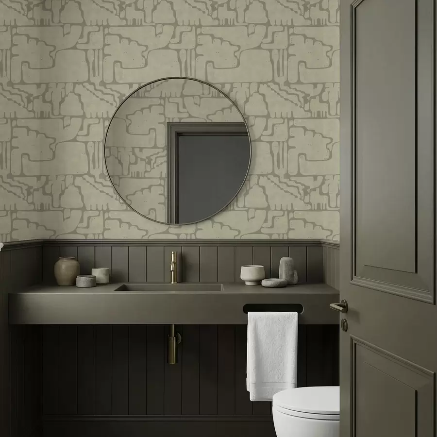 fototapet Model abstract ușor, cu forme delicate a01122v2