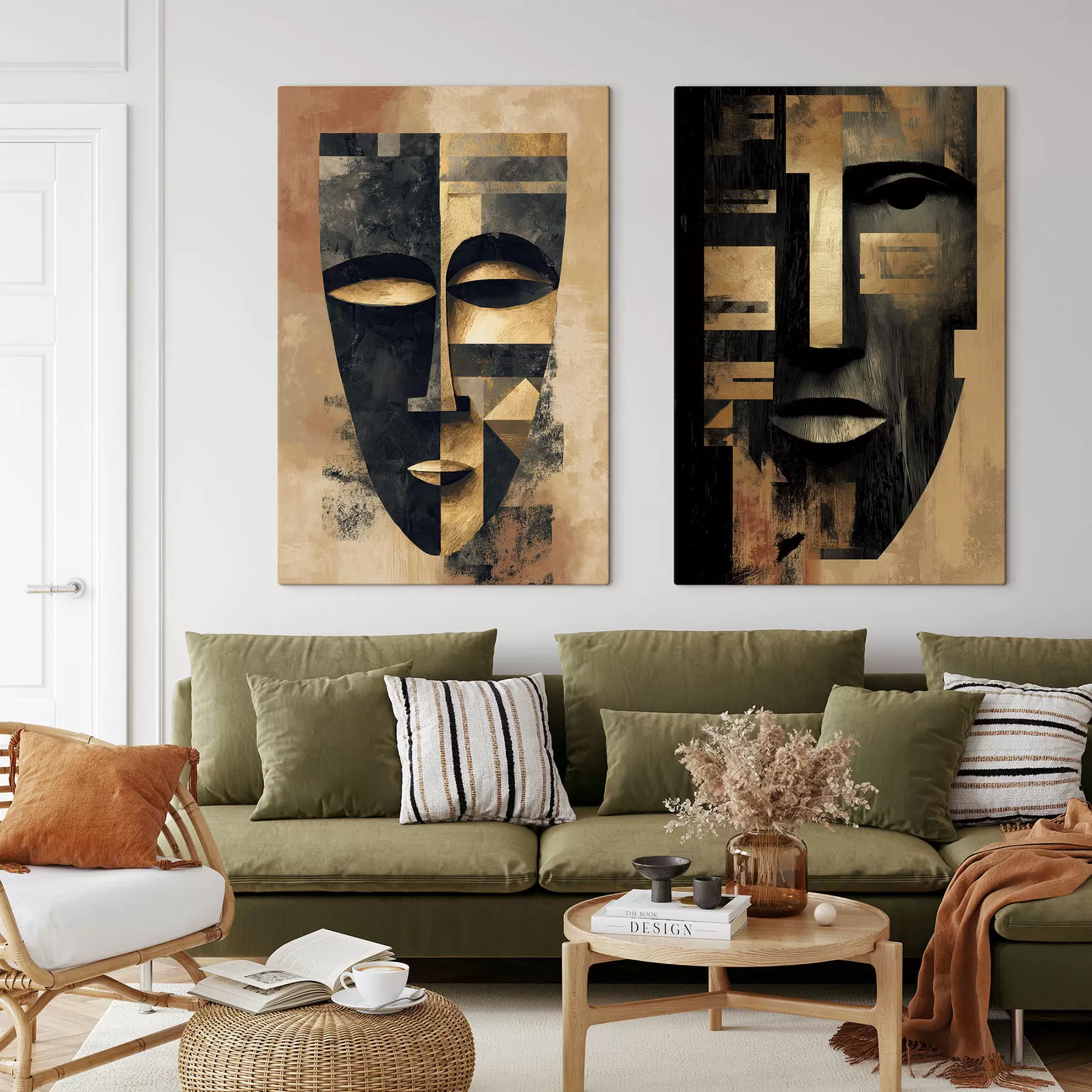 Tablouri Față geometrică abstractă m30160