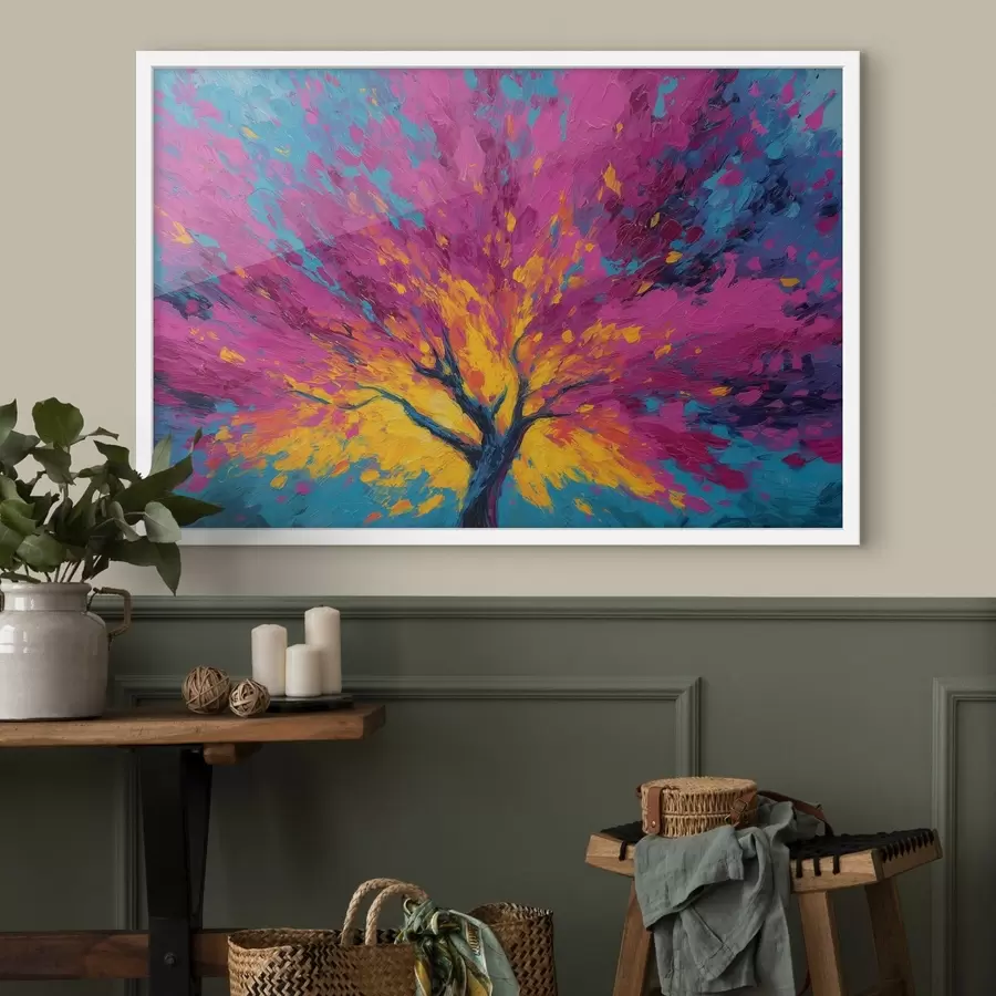 fototapet Copac colorat f48228